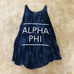 Small Blue Alpha Phi Cami